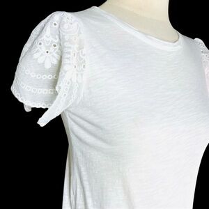 White Eyelet Lace Shirt